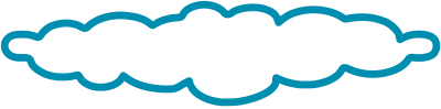 Cloud banner with transparent background clipart