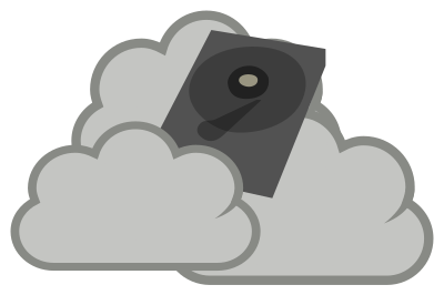 Cloud drive clipart