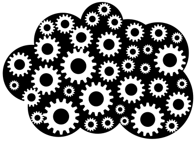 Cloud Gears clipart