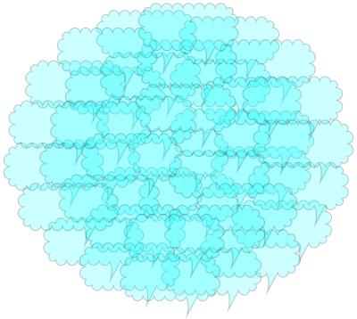 Cloud Of Speech Bubbles clipart