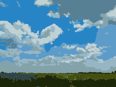 Clouds and Corn clipart