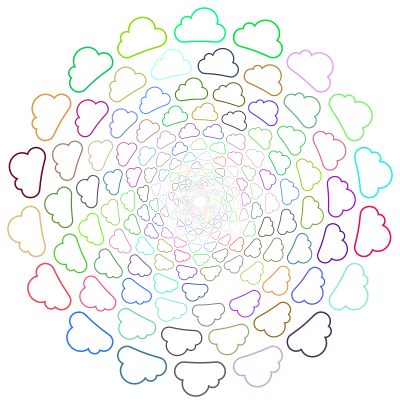 Clouds Vortex Prismatic clipart