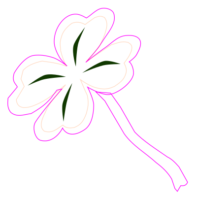 Clover - coloured clipart