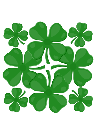 Clover leaves clipart