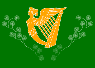 Clovers and Lady-Harp clipart