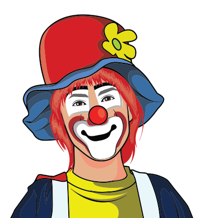 Clown Illustration clipart