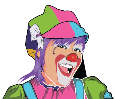 Clown Illustration 3 clipart