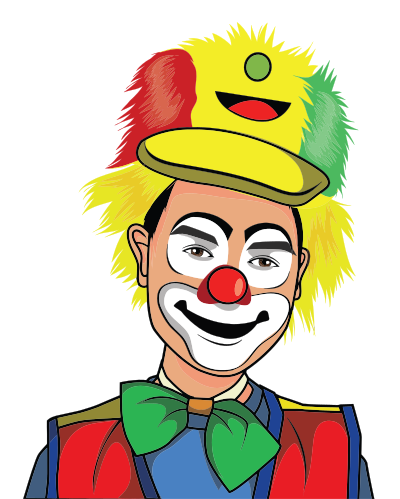 Clown Illustration 5 clipart