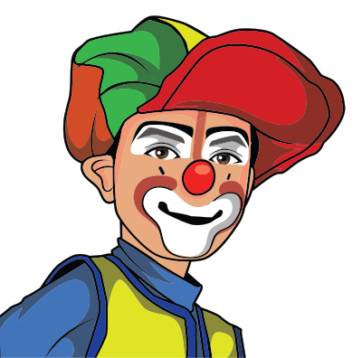 Clown Illustration 6 clipart