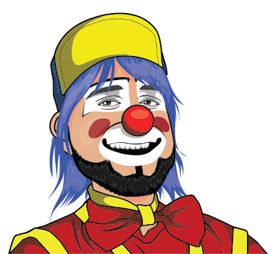 Clown Illustration 7 clipart