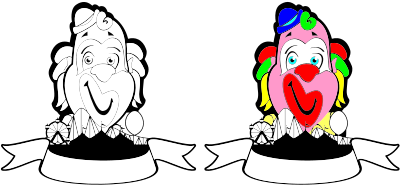 Clowns Banners clipart
