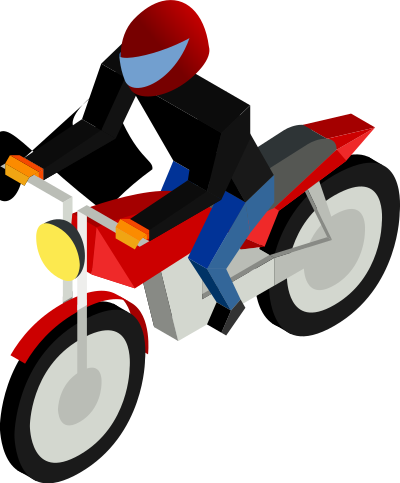 CM Isometric Biker clipart