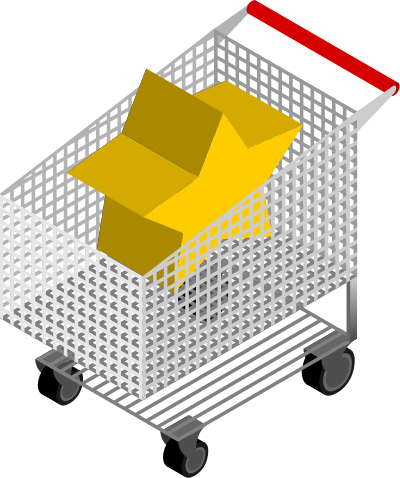 CM Isometric Shopping Cart clipart