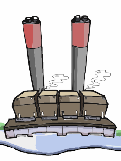 Coal Fired Power Station clipart