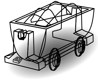 Coal lorry clipart