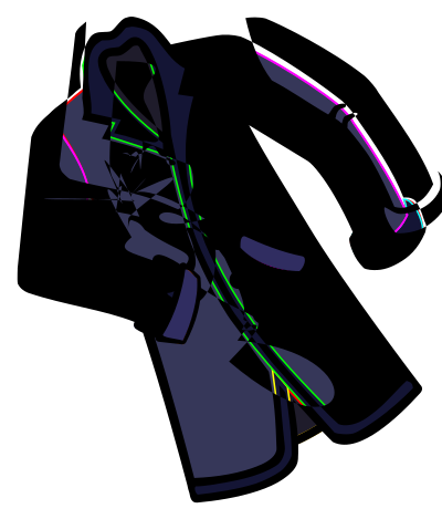 Coat - coloured clipart