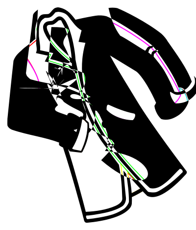 Coat - lineart clipart