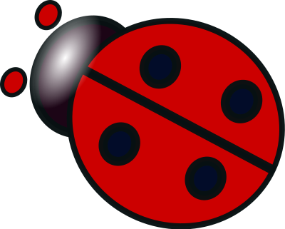 Coccinelle rouge clipart