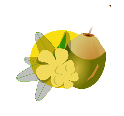 Coconut Cocktail clipart