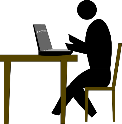 Coder (improved) clipart