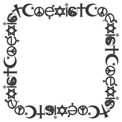Coexist Frame 2 clipart