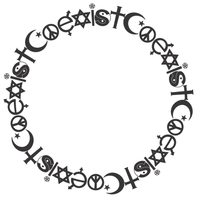 Coexist Frame clipart