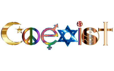 COEXIST Ornate With Stroke clipart