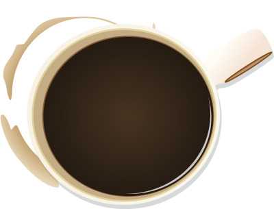 Coffee cup and stained clipart
