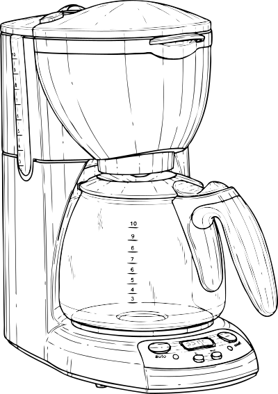 Coffee maker clipart