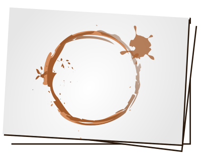 Coffee stain clipart