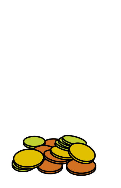 Coins-3 clipart