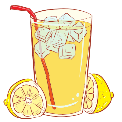 Cold Glass Of Lemonade clipart