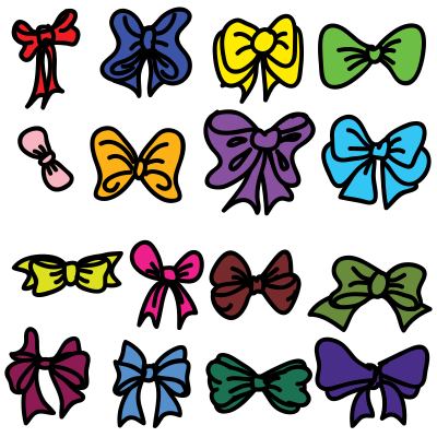 Collection Of Bows clipart