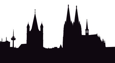 Cologne Germany Silhouette clipart