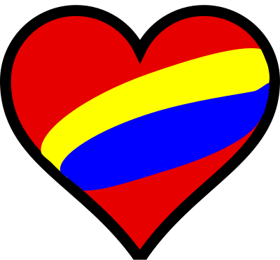 Colombia en el corazon clipart