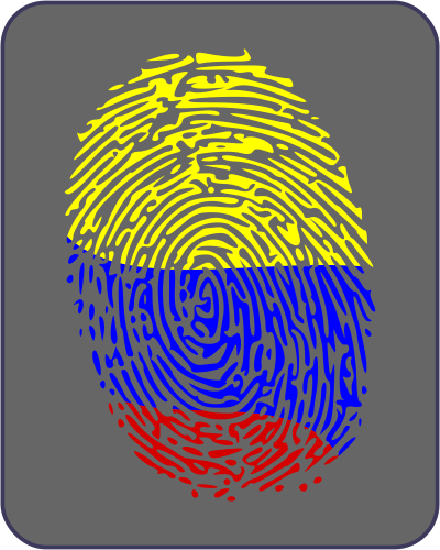 Colombian Fingerprint clipart