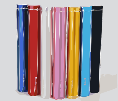 Color battery strips clipart