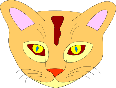 Color cat clipart