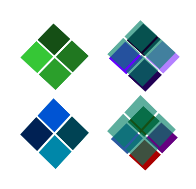 Color diamond shape clipart