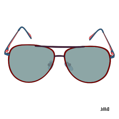 Color Frame Sunglasses clipart