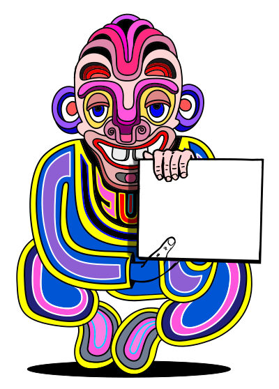 Color Man Sign clipart
