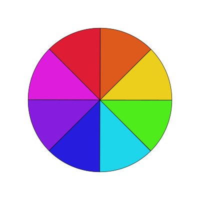 Color wheel challenge pattern clipart