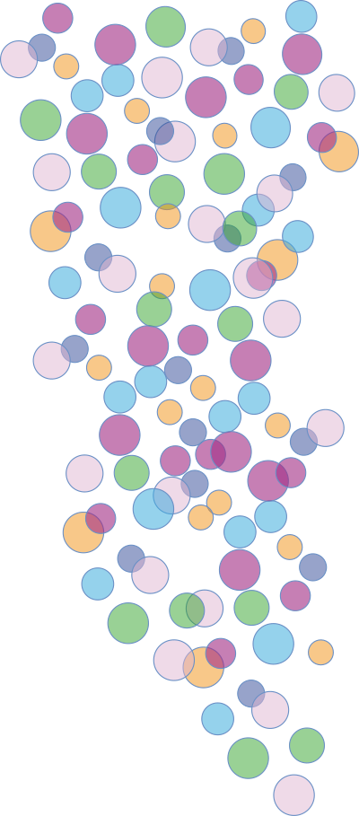 Colored bubbles clipart