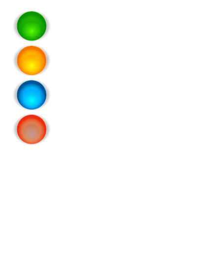 Colored bullets clipart