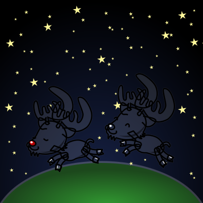 Colored: Caribou clipart