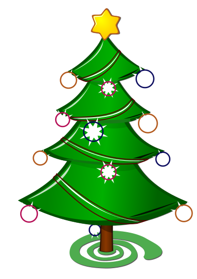 Colored: Christmas Tree clipart