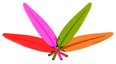 Colored Feather clipart