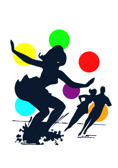 Colored: Ice Skating clipart
