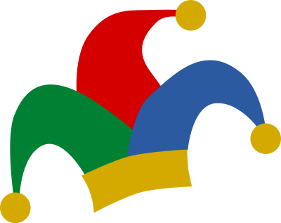 Colored jester hat clipart