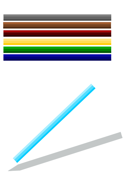 Colored pencils clipart